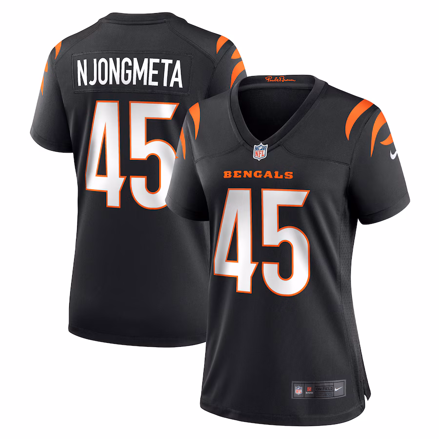 Women's Cincinnati Bengals Maema Njongmeta Nike Black Game Jersey - Puhuasuan