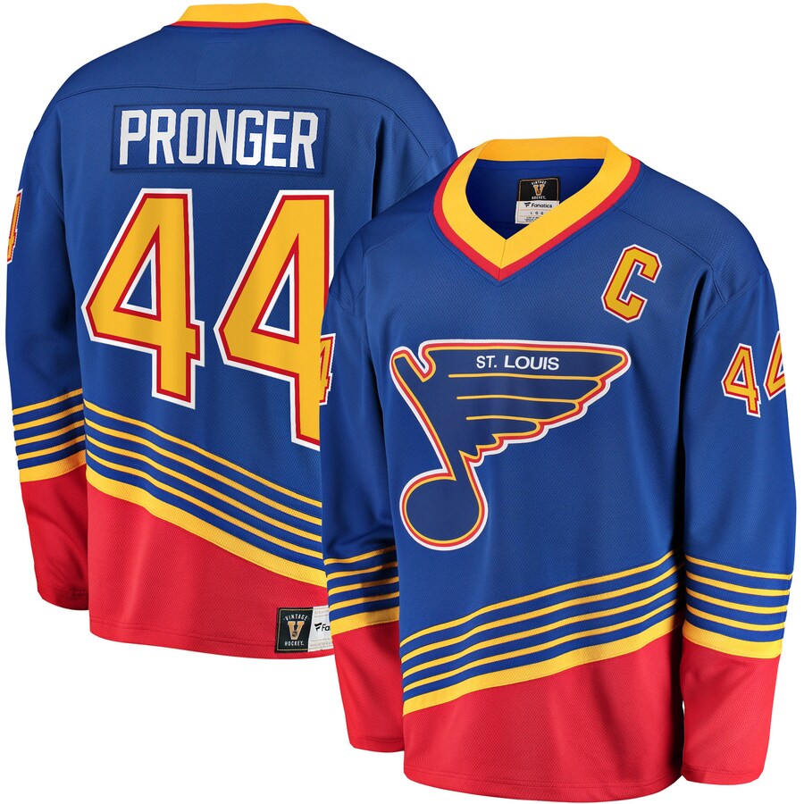 Men's St. Louis Blues Chris Pronger Fanatics Branded Blue Breakaway Retired Player Jersey - Puhuasuan