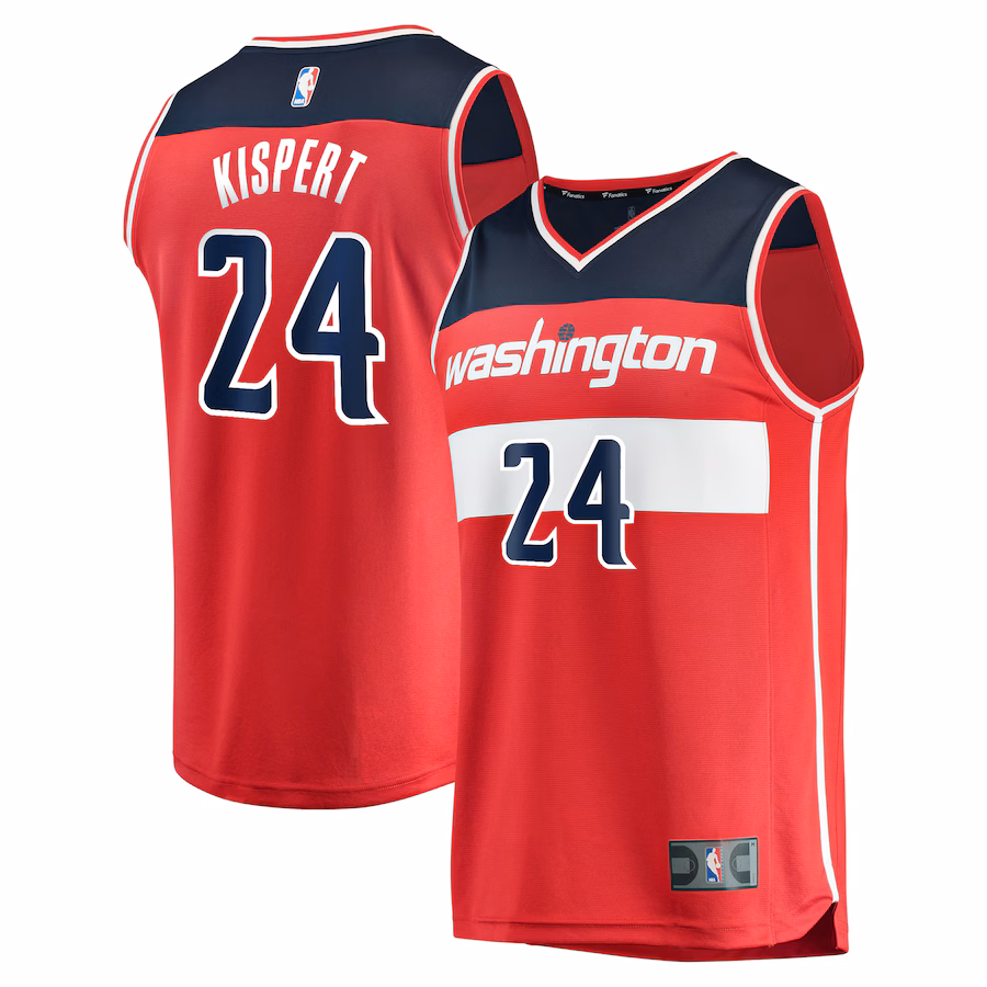Youth Washington Wizards Corey Kispert Fanatics Red Fast Break Replica Player Jersey - Icon Edition - Puhuasuan