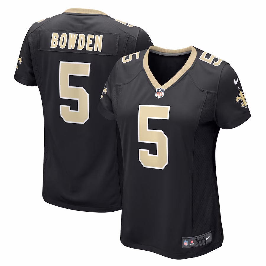 Women's New Orleans Saints Lynn Bowden Jr. Nike  Black Team Game Jersey - Puhuasuan