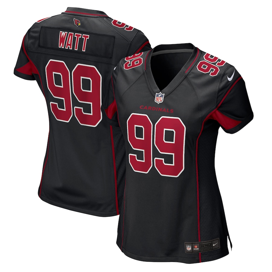 Women's Arizona Cardinals J.J. Watt Nike Black 2nd Alternate Game Jersey - Puhuasuan