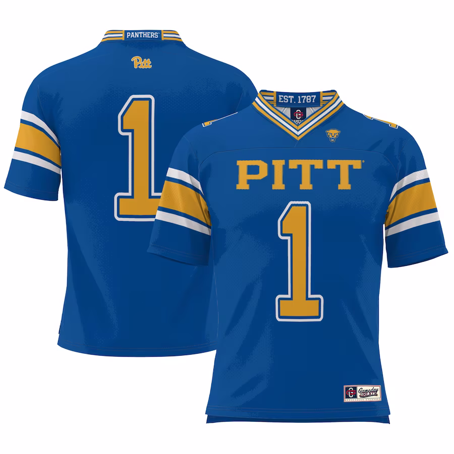 #1 Pitt Panthers GameDay Greats Football Jersey - Cardinal - Puhuasuan