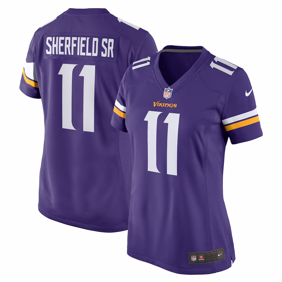 Women's Minnesota Vikings Trent Sherfield Sr. Nike  Purple Game Jersey - Puhuasuan