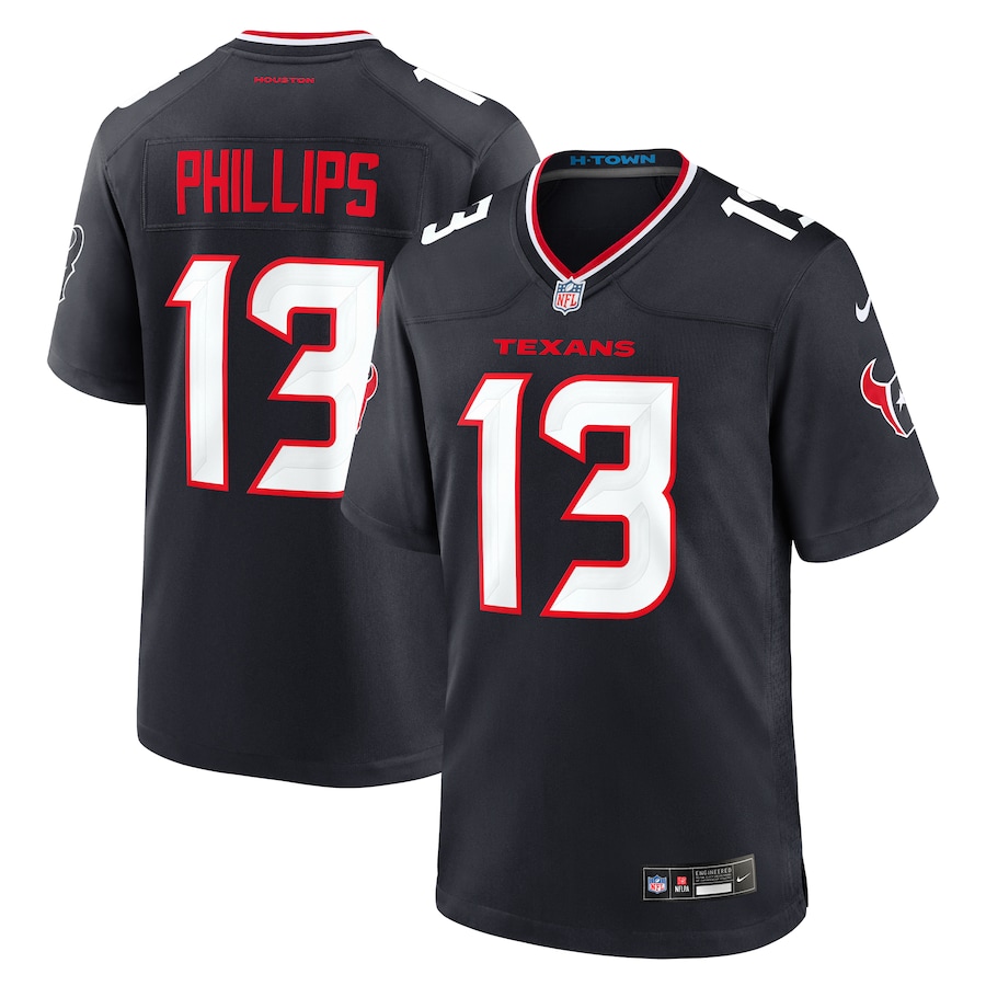 Men's Houston Texans DelShawn Phillips Nike  Navy Team Game Jersey - Puhuasuan