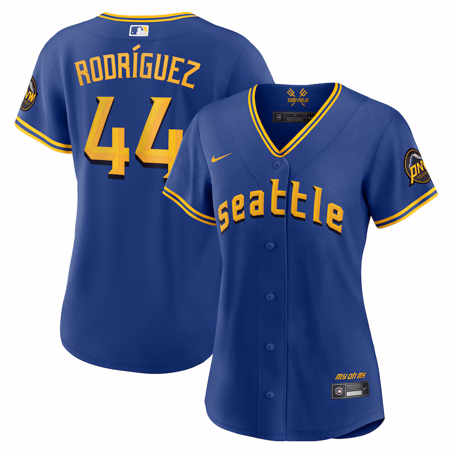 Women's Seattle Mariners Julio Rodríguez Nike Royal City Connect Replica Player Jersey - Puhuasuan