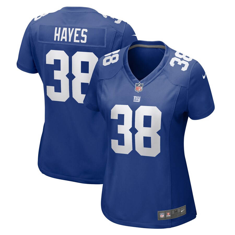 Women's New York Giants Kaleb Hayes Nike  Royal  Game Jersey - Puhuasuan