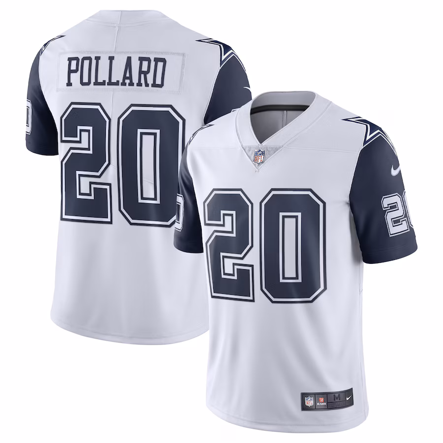 Men's Dallas Cowboys Tony Pollard Nike White Vapor Limited Jersey - Puhuasuan