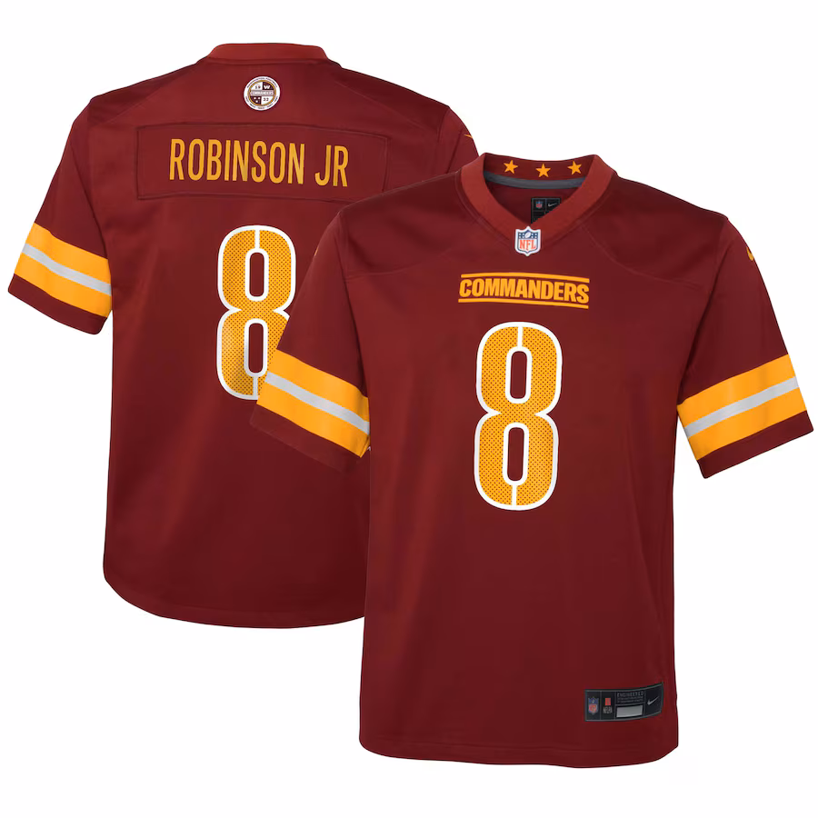 Youth Washington Commanders Brian Robinson Jr. Nike Burgundy Game Jersey - Puhuasuan