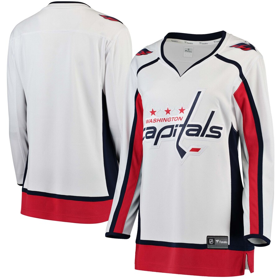 Women's Washington Capitals Fanatics Branded White Away Breakaway Jersey - Puhuasuan