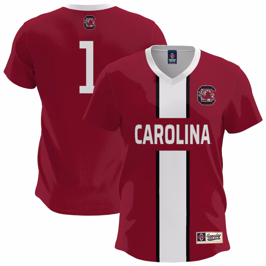 Men's GameDay Greats  Garnet South Carolina Gamecocks Lightweight Soccer Fashion Jersey - Puhuasuan
