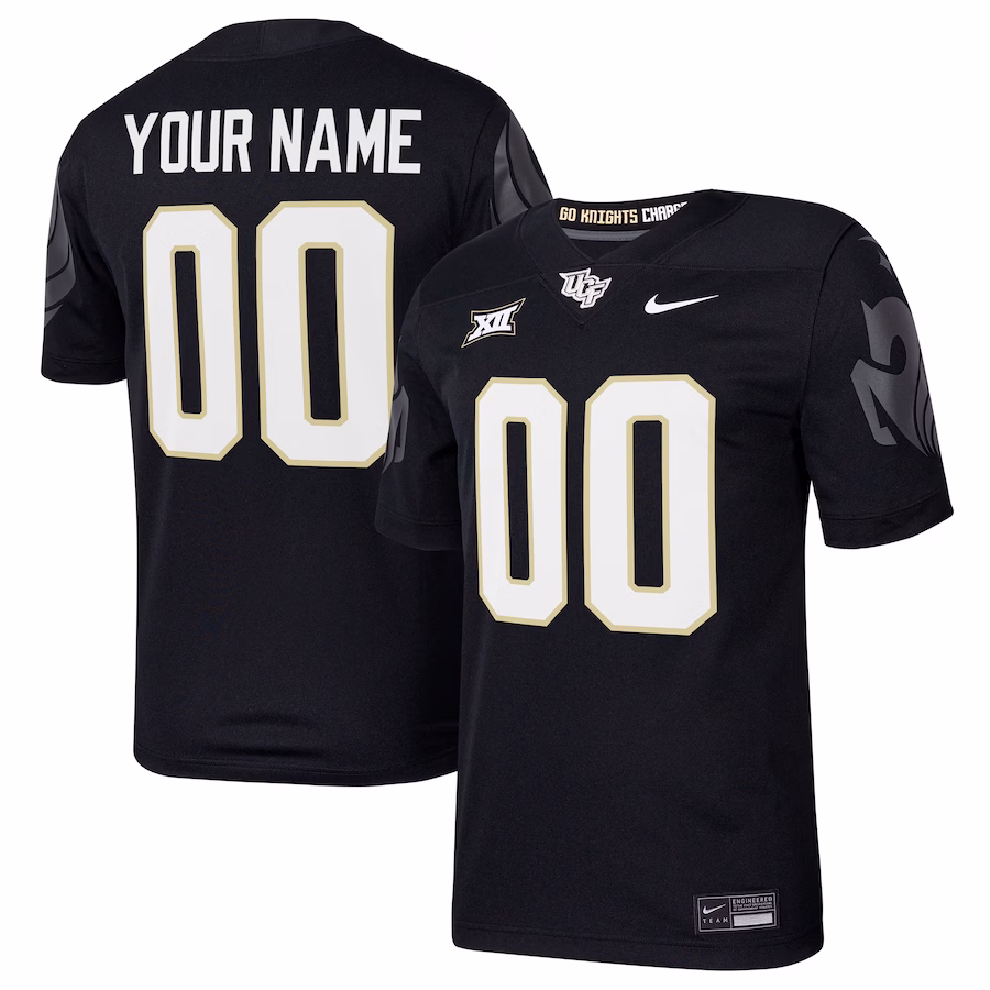 UCF Knights Nike Custom Football Game Jersey - Black - Puhuasuan