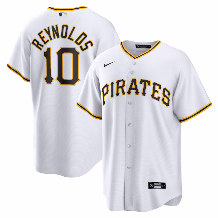 Men's Pittsburgh Pirates Bryan Reynolds Nike White Replica Player Jersey - Puhuasuan