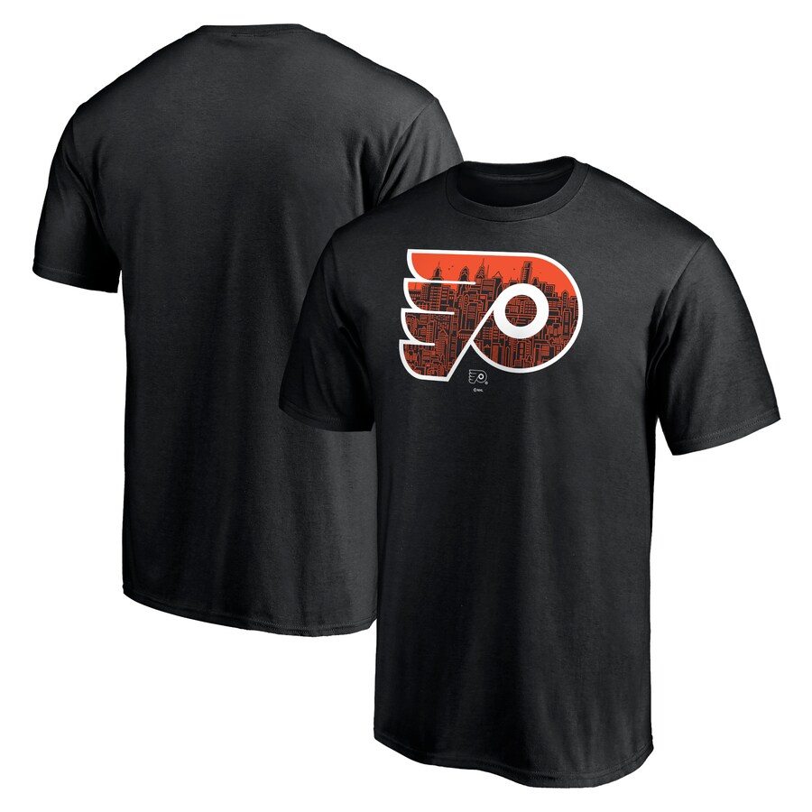 Men's Philadelphia Flyers Black Core Hometown T-Shirt - Puhuasuan