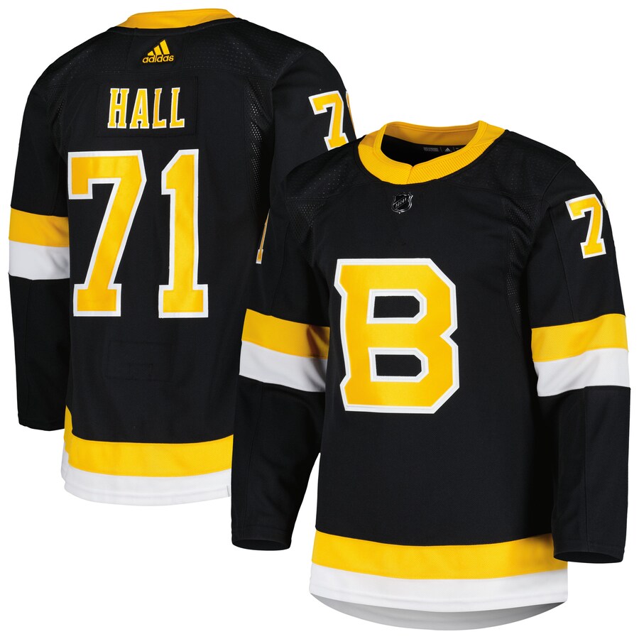 Men's Boston Bruins Taylor Hall adidas Black Alternate Primegreen Authentic Pro Player Jersey - Puhuasuan