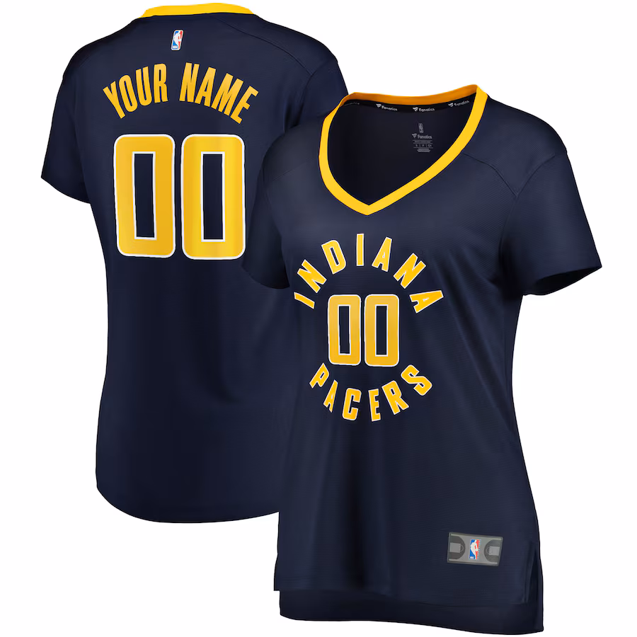 Women's Indiana Pacers Fanatics Navy Fast Break Custom Jersey - Icon Edition - Puhuasuan