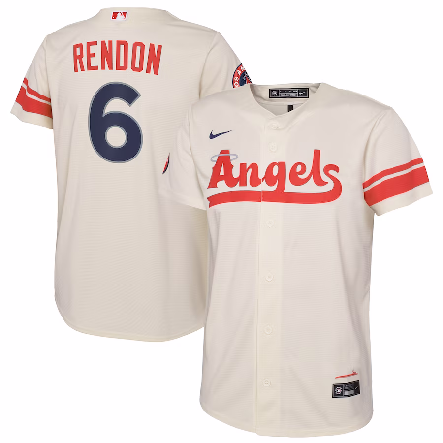 Youth Los Angeles Angels Anthony Rendon Nike Cream City Connect Replica Player Jersey - Puhuasuan