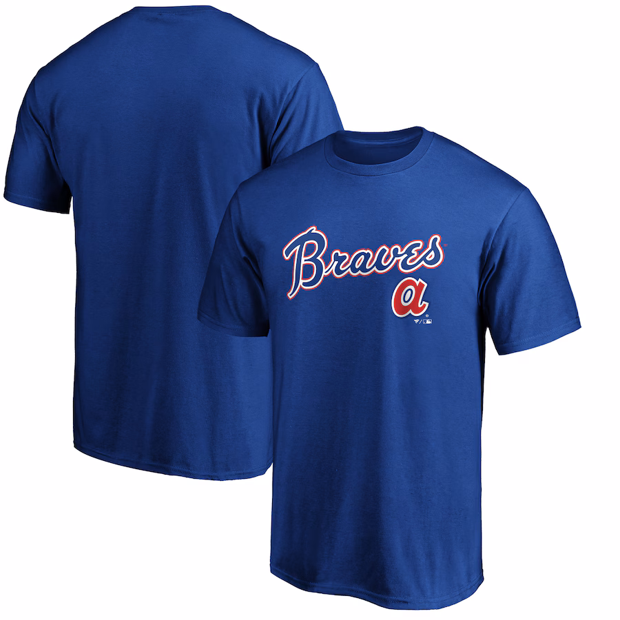 Men's Atlanta Braves Royal Cooperstown Collection Wahconah T-Shirt - Puhuasuan