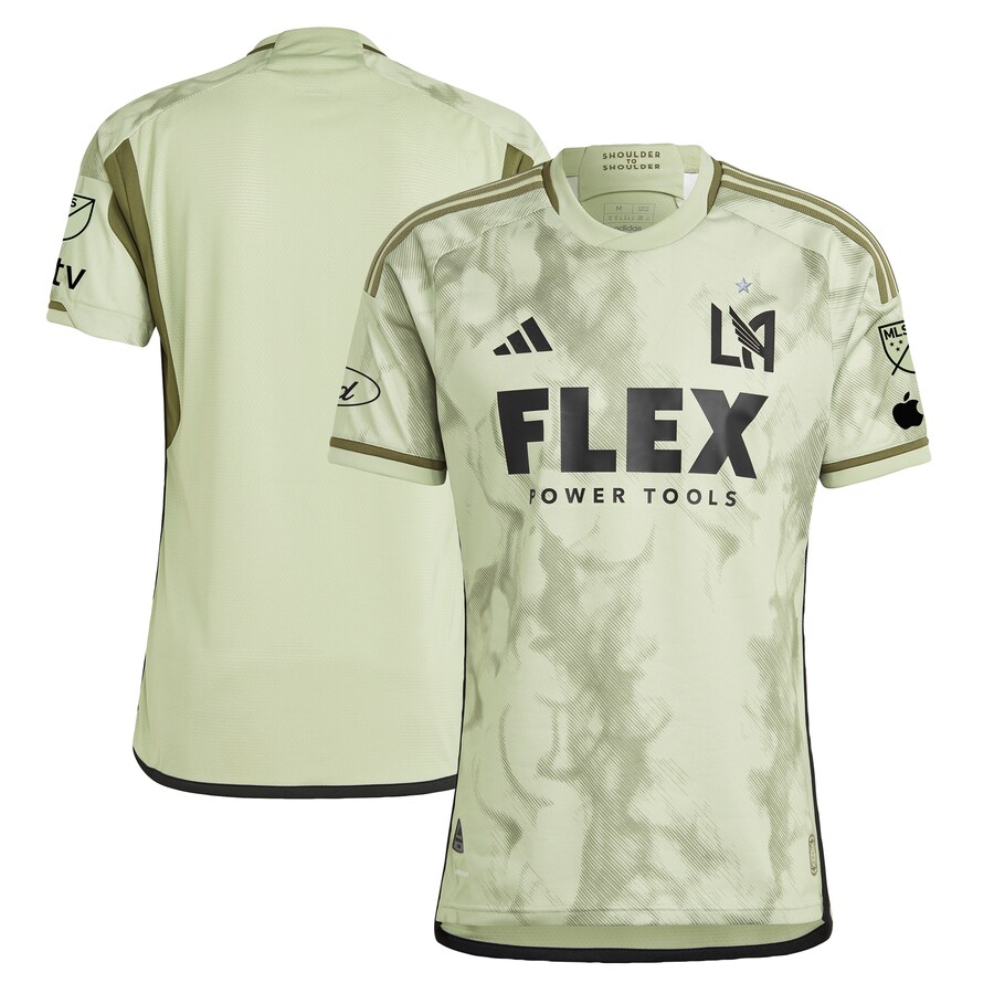Men's LAFC  adidas Green 2024 Smokescreen Authentic Patch Jersey - Puhuasuan