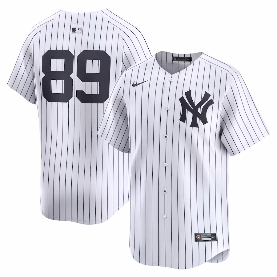 Men's New York Yankees Jasson Domínguez Nike White Home Limited Player Jersey - Puhuasuan
