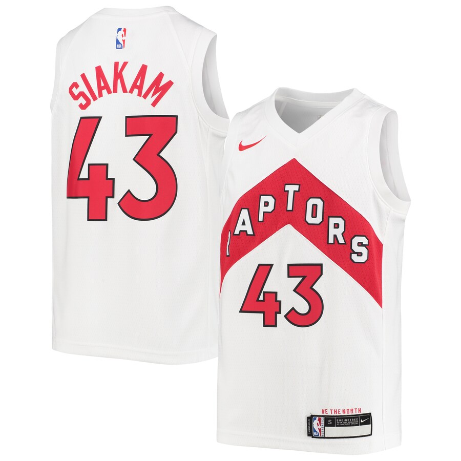 Youth Toronto Raptors Pascal Siakam Nike White Swingman Jersey - Association Edition - Puhuasuan