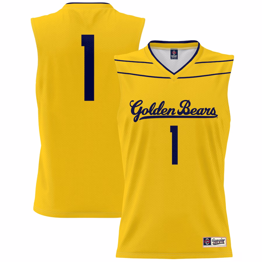 #1 Cal Bears GameDay Greats Lightweight Basketball Fashion Jersey - Gold - Puhuasuan