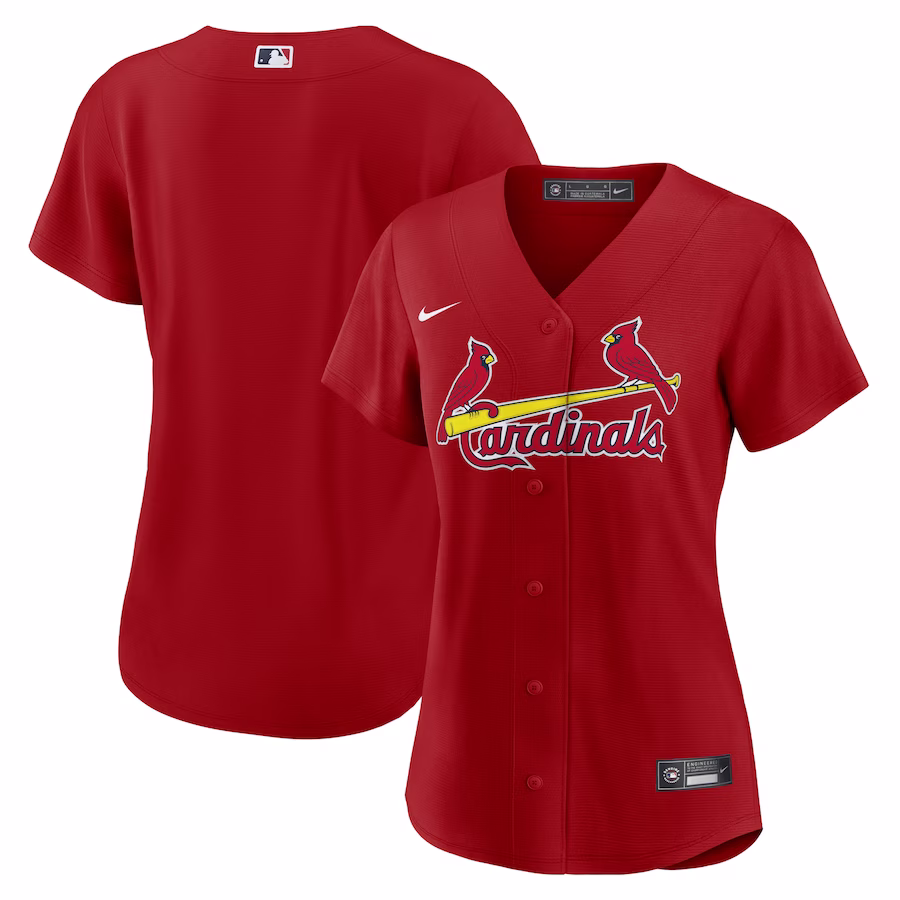 Women's St. Louis Cardinals Nike Red Alternate Replica Team Jersey - Puhuasuan