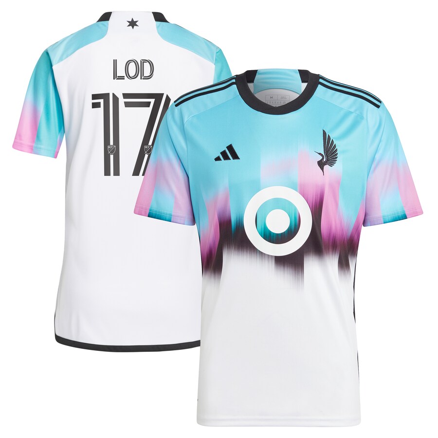 Men's Minnesota United FC Robin Lod adidas White 2023 The Northern Lights Kit Replica Jersey - Puhuasuan
