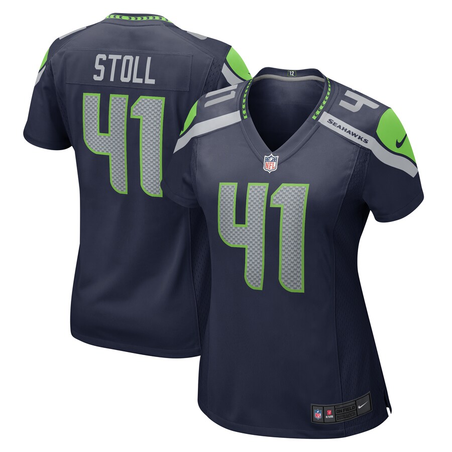 Women's Seattle Seahawks Chris Stoll Nike College Navy  Game Jersey - Puhuasuan