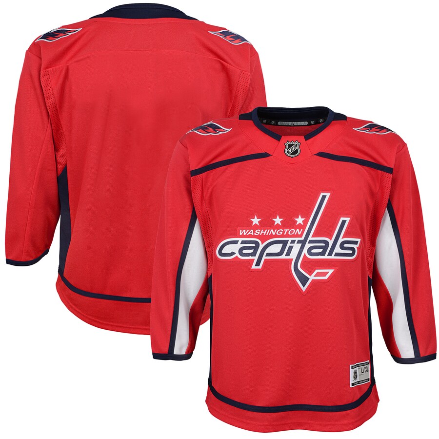 Youth Washington Capitals Red Home Blank Premier Jersey - Puhuasuan