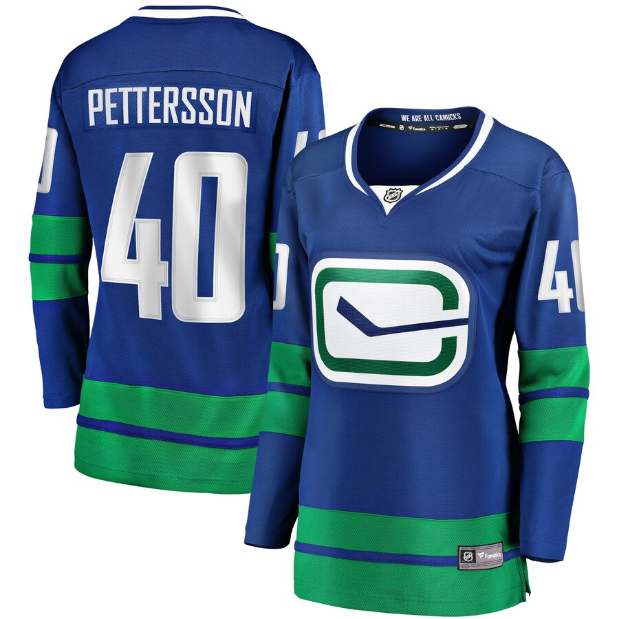 Women's Vancouver Canucks Elias Pettersson Fanatics Branded Royal 2019/20 Alternate Premier Breakaway Player Jersey - Puhuasuan