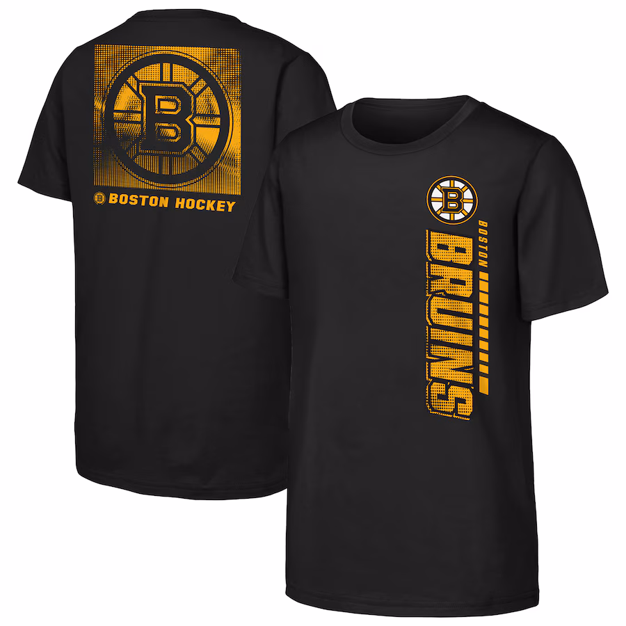 Youth Boston Bruins Black Atmosphere T-Shirt - Puhuasuan