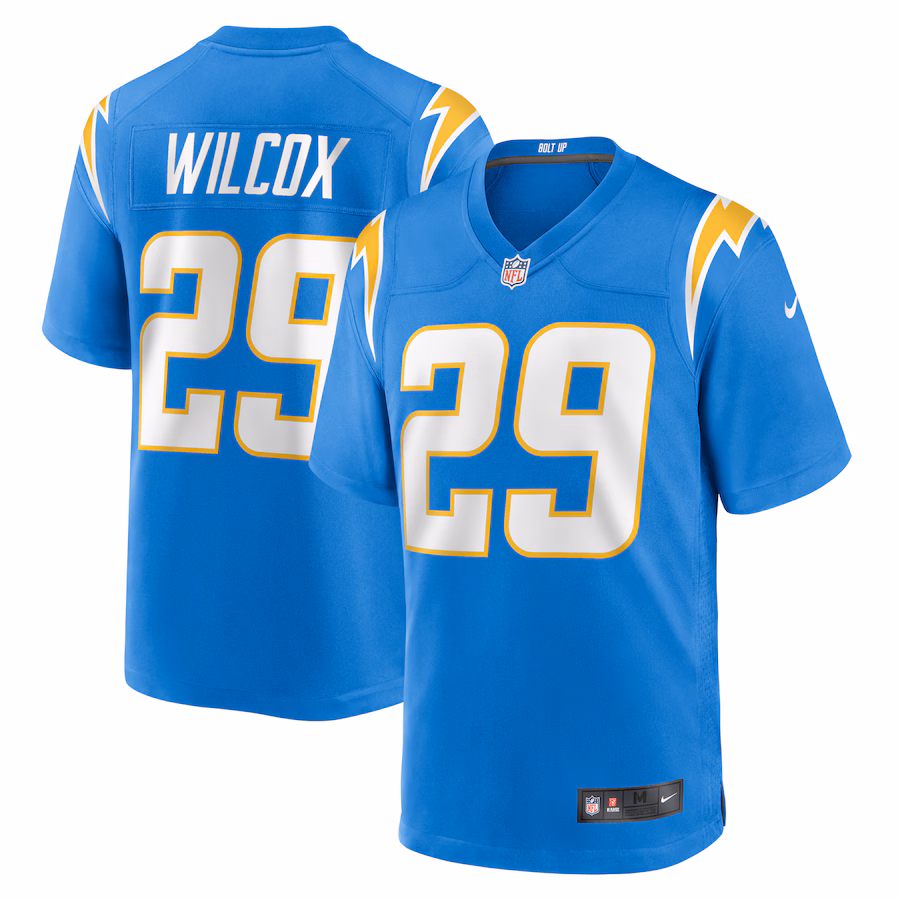 Men's Los Angeles Chargers Chris Wilcox Nike  Powder Blue Team Game Jersey - Puhuasuan