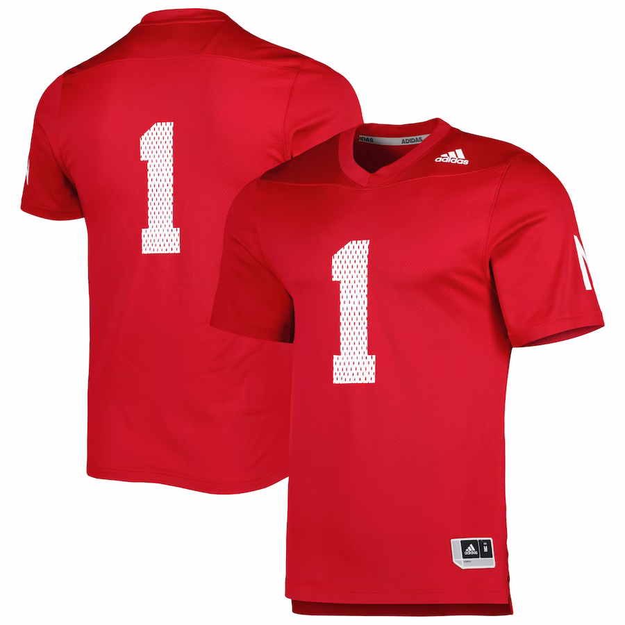 Nebraska Huskers adidas 1983 Scoring Explosion Replica Jersey - Scarlet - Puhuasuan