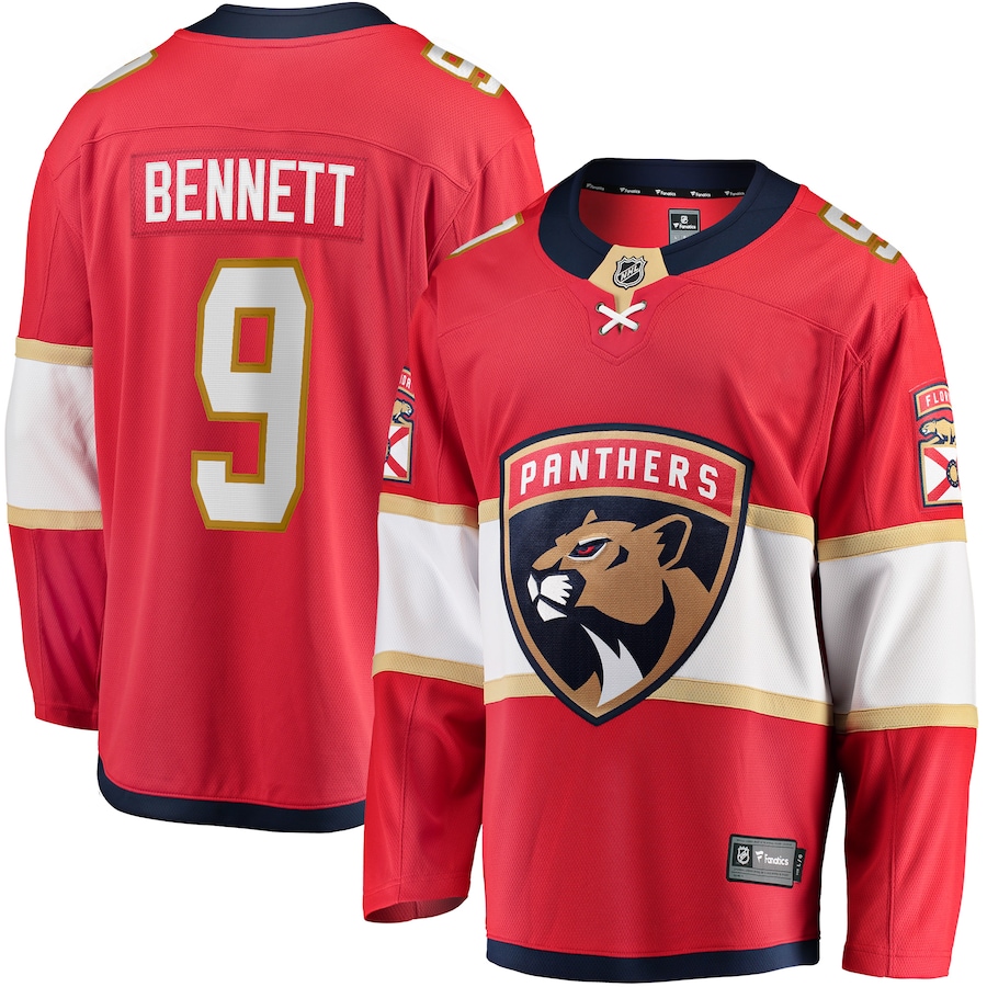 Men's Florida Panthers Sam Bennett Fanatics Red Home Breakaway Replica Jersey - Puhuasuan
