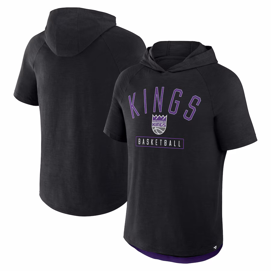 Men's Sacramento Kings Fanatics Black Pass Legend Hooded T-Shirt - Puhuasuan