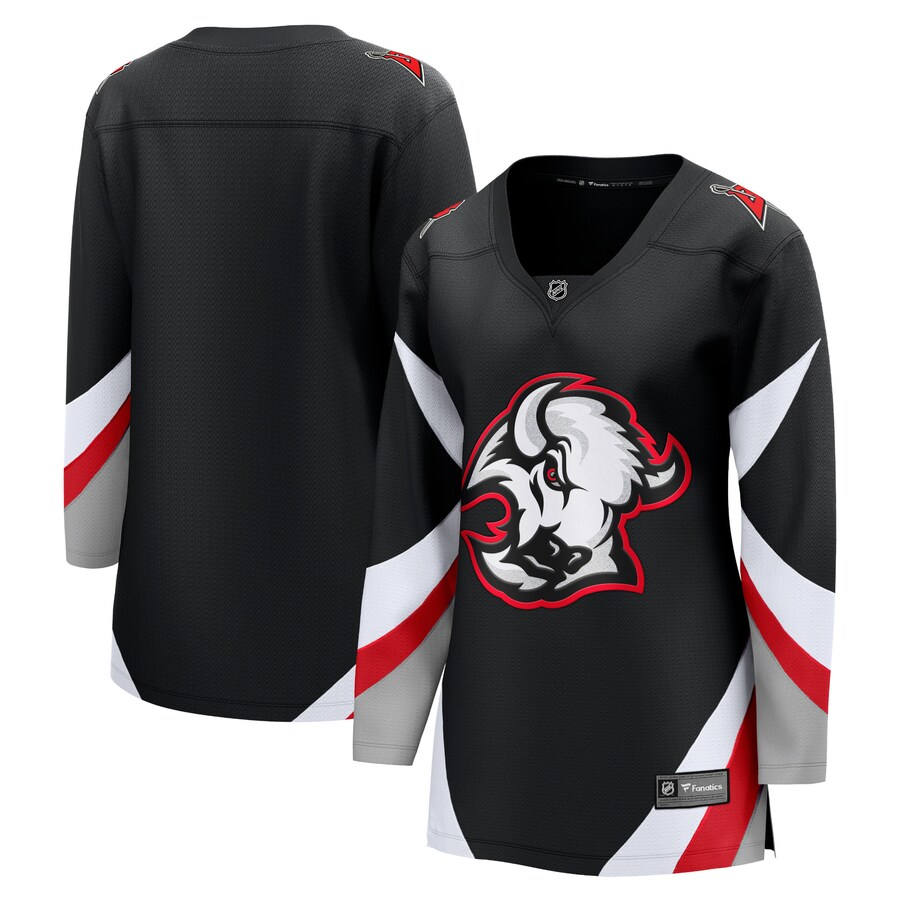 Women's Buffalo Sabres Fanatics Branded Black Alternate Premier Breakaway Blank Jersey - Puhuasuan