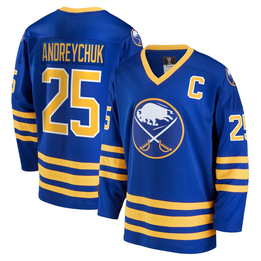 Men's Buffalo Sabres Dave Andreychuk Fanatics Branded Royal Breakaway Retired Player Jersey - Puhuasuan