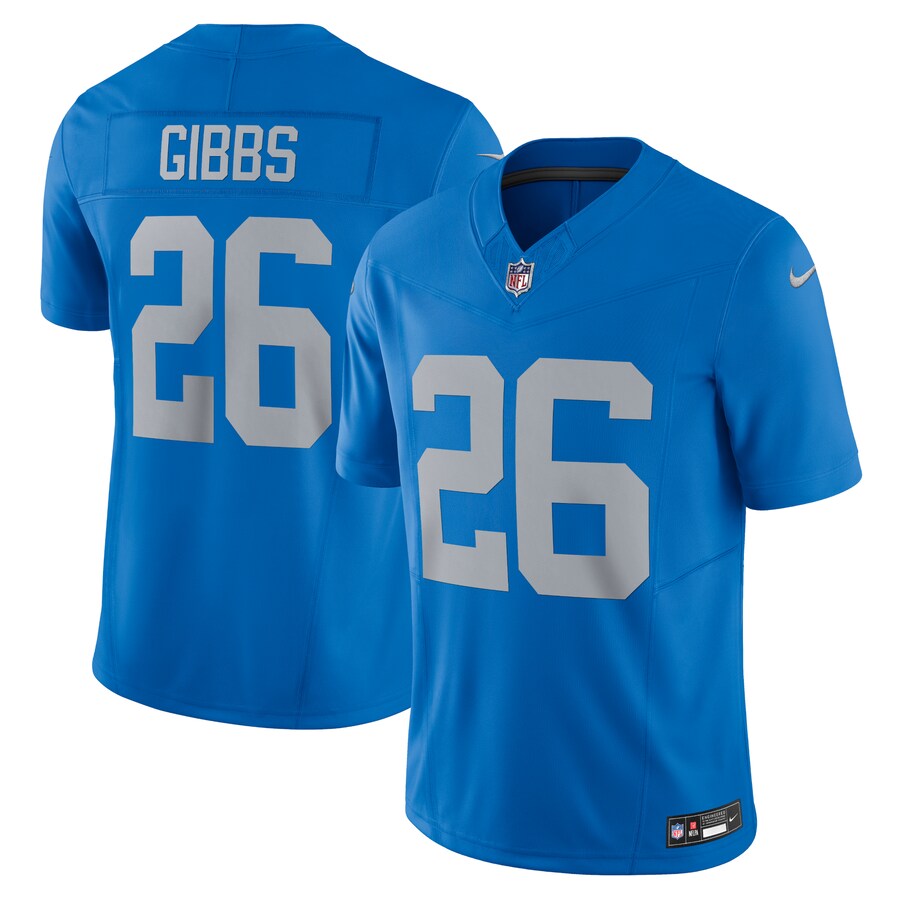 Men's Detroit Lions Jahmyr Gibbs Nike Blue Vapor F.U.S.E. Alternate Limited Jersey - Puhuasuan