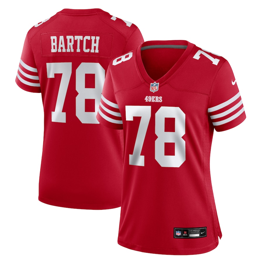 Women's San Francisco 49ers Ben Bartch Nike Scarlet Game Jersey - Puhuasuan