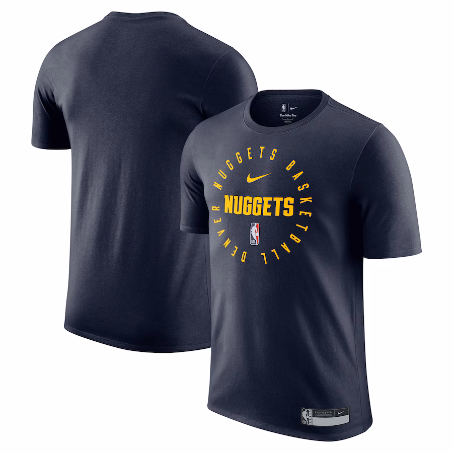 Men's Denver Nuggets Nike Navy 2024/25 Legend On-Court Practice Performance T-Shirt - Puhuasuan