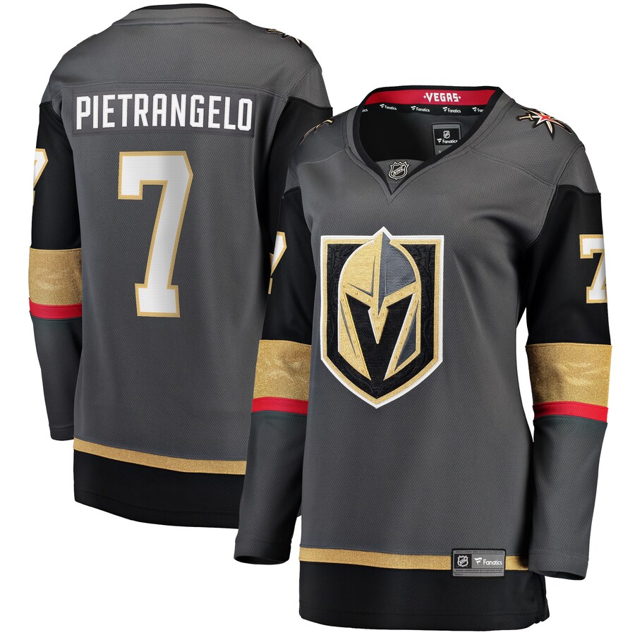 Women's Vegas Golden Knights Alex Pietrangelo Fanatics Branded Gray Alternate Premier Breakaway Player Jersey - Puhuasuan