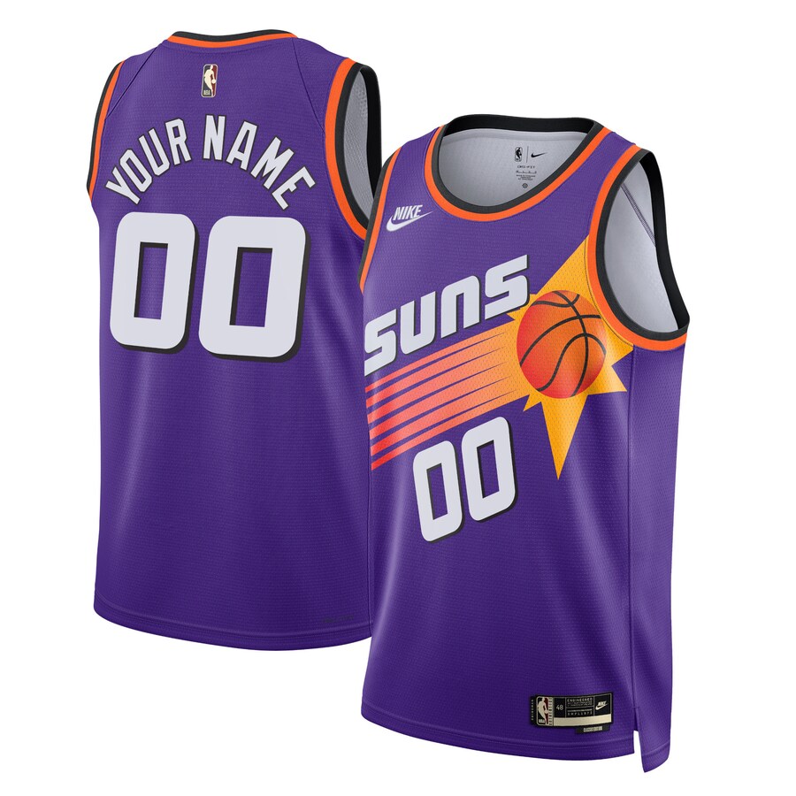 Unisex Phoenix Suns Nike Purple 2022/23 Custom Swingman Jersey - Classic Edition - Puhuasuan