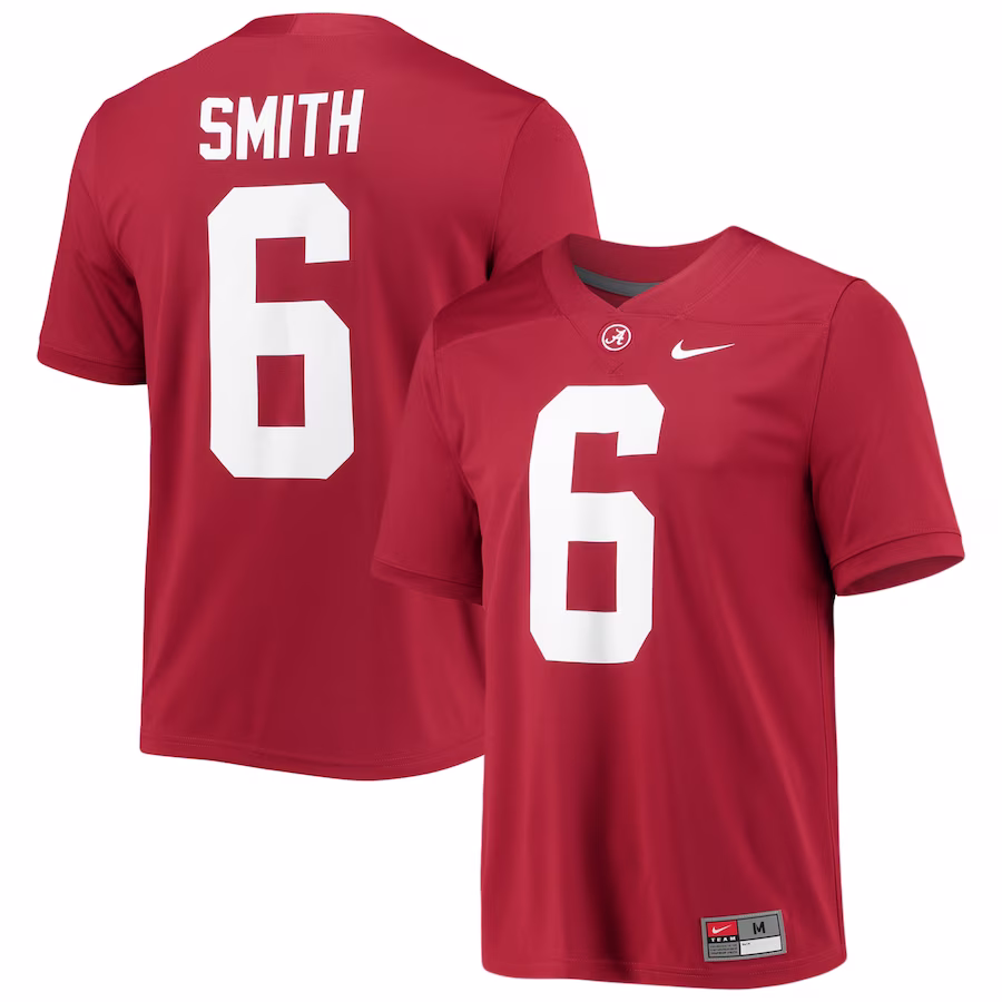 DeVonta Smith Alabama Crimson Tide Nike 2021 Draft Class Game Jersey - Crimson - Puhuasuan