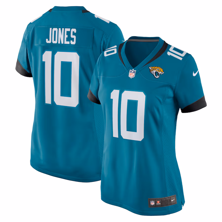 Women's Jacksonville Jaguars Mac Jones Nike  Teal Team Game Jersey - Puhuasuan