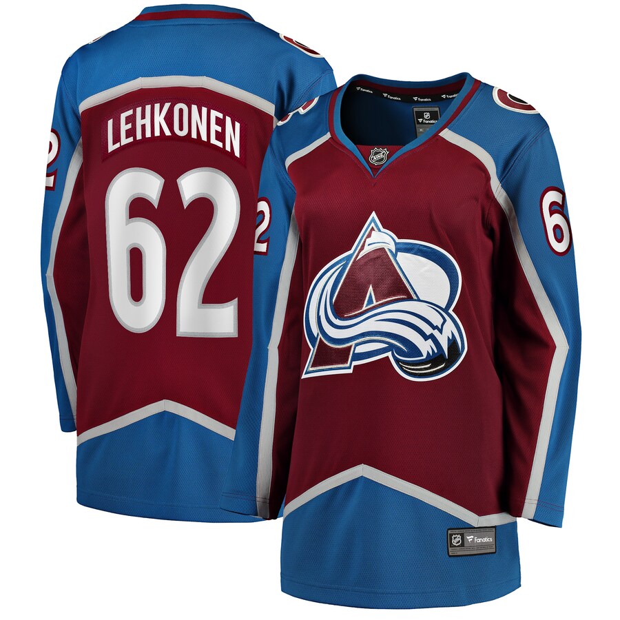 Women's Colorado Avalanche Artturi Lehkonen Fanatics Branded Burgundy Home Breakaway Player Jersey - Puhuasuan