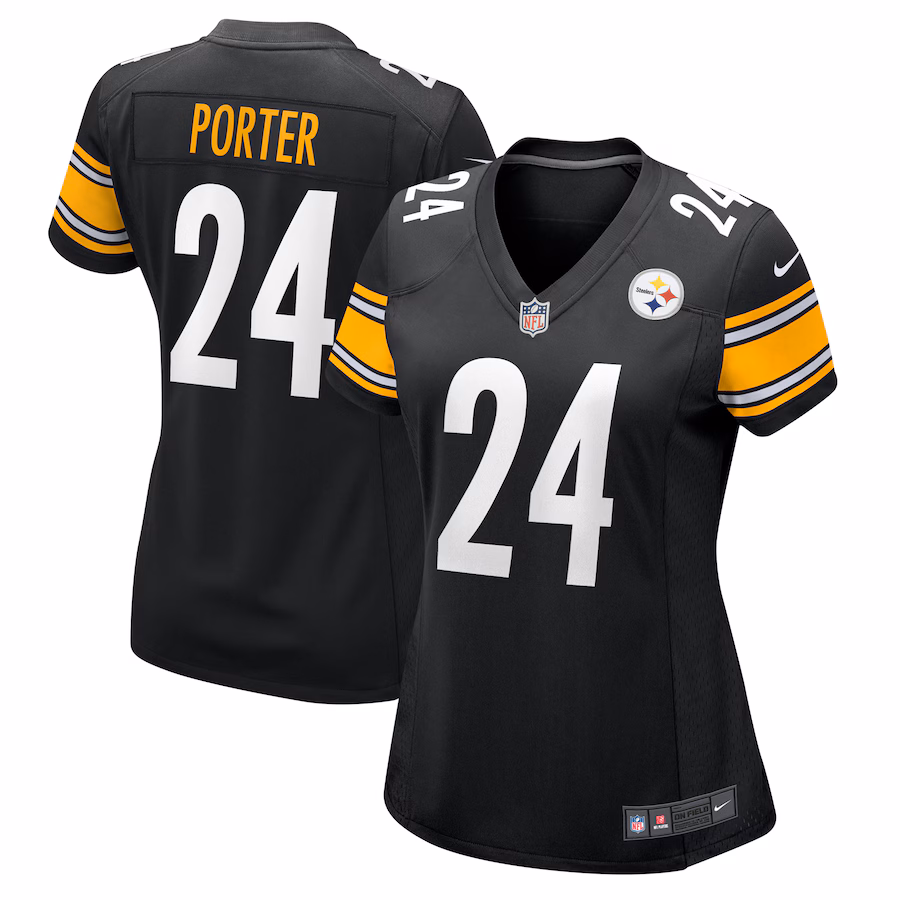 Women's Pittsburgh Steelers Joey Porter Jr. Nike Black Game Jersey - Puhuasuan