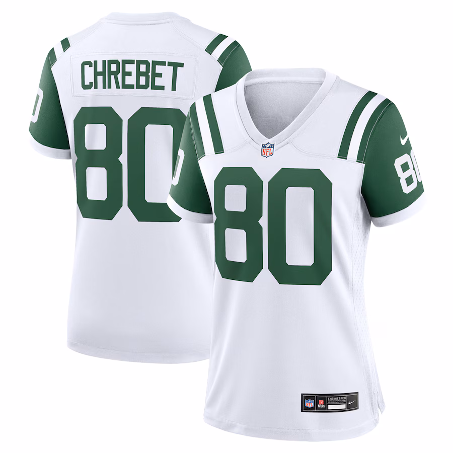 Women's New York Jets Wayne Chrebet Nike White Classic Alternate Retired Player Game Jersey - Puhuasuan