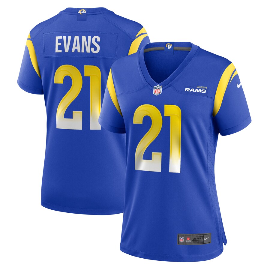 Women's Los Angeles Rams Zach Evans Nike Royal Home Game Jersey - Puhuasuan