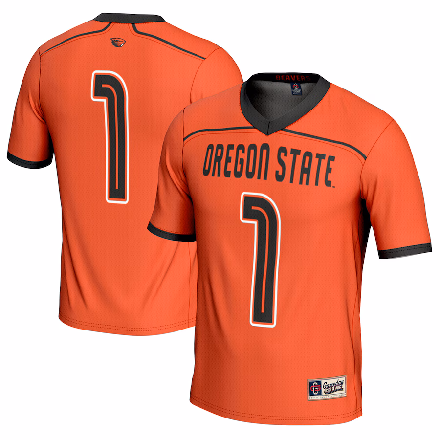 Youth GameDay Greats #1 Orange Oregon State Beavers Men's Lacrosse Fashion Jersey - Puhuasuan
