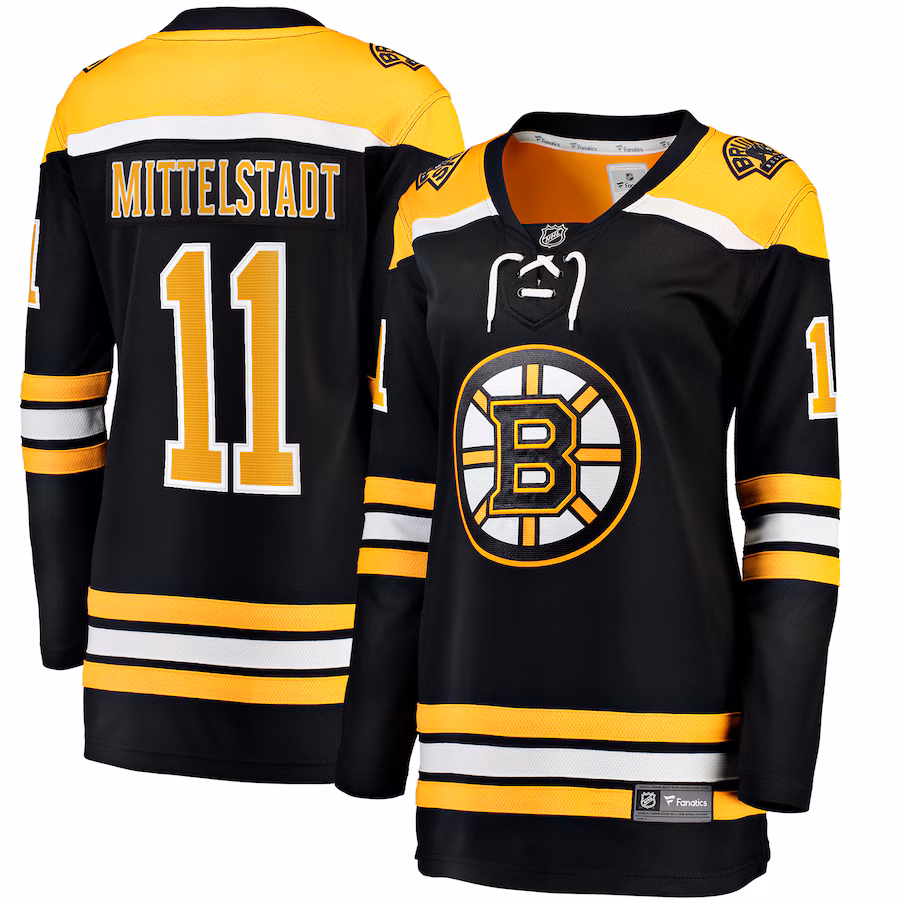 Women's Boston Bruins Casey Mittelstadt Fanatics Black Home Breakaway Player Jersey - Puhuasuan